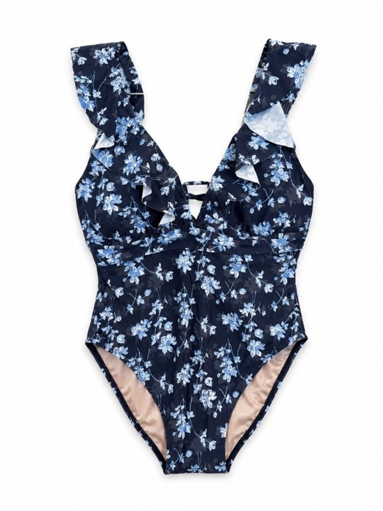 A Pea in the Pod Other - A Pea in the Pod Navy Floral One Piece Swimsuit